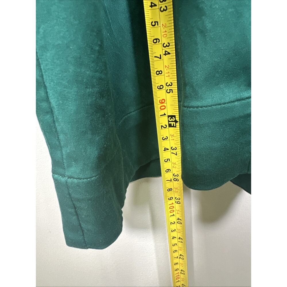 J.Jill Shirt Dress M Green Tencel Modal Button Front Collared 3/4 Sleeve Shift - Picture 7 of 7
